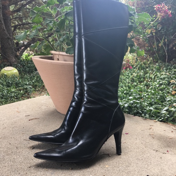 Enzo Angiolini Black Leather Boots 
